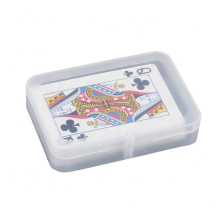 custom printed clear box playing card with plastic box